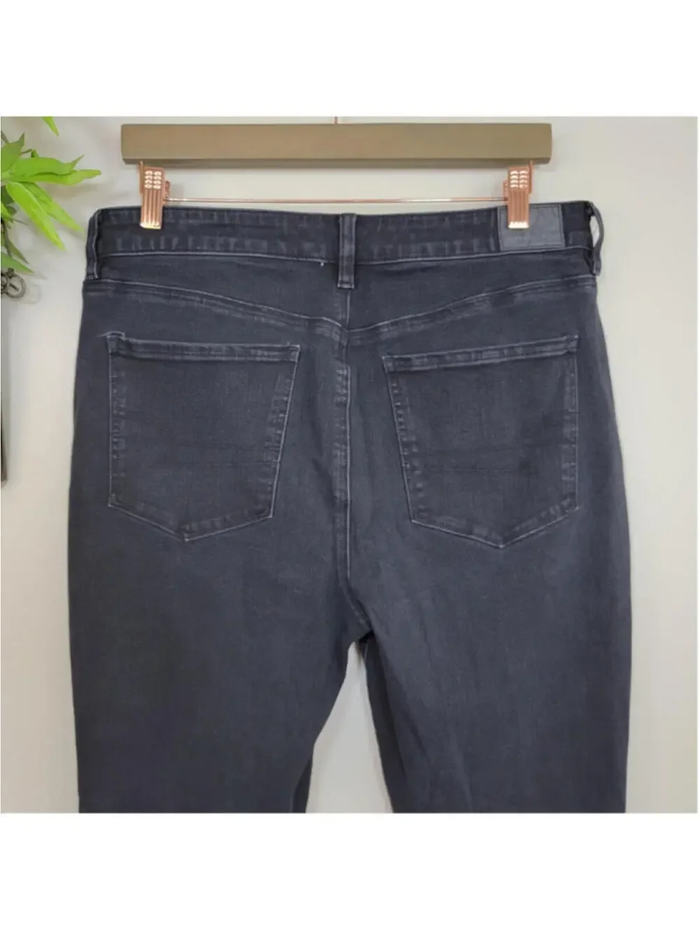 AE 16 American Eagle Skinny Dream Jeans Hi Rise Jeggings Black Super Stretch